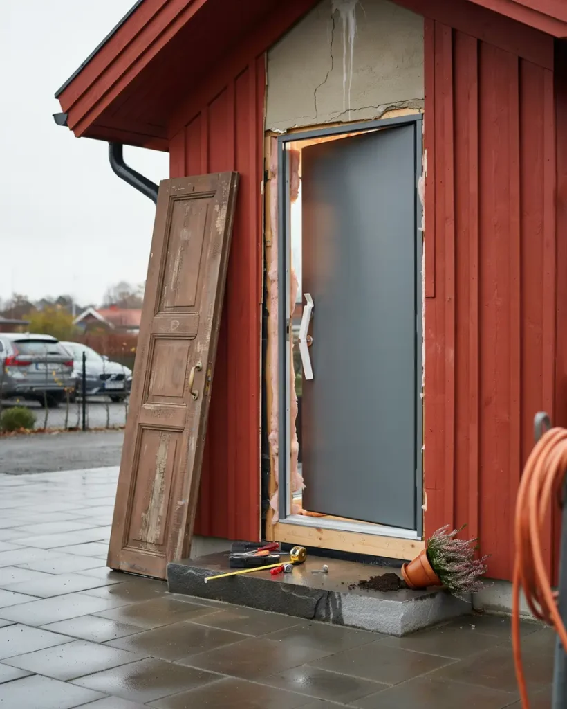 byta ytterd rr i villa s kerhet isolering m tt och smart montering